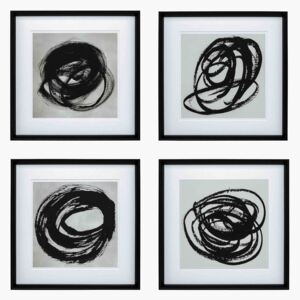 Eichholtz Black & White Prints - Set of 4 - Default Title