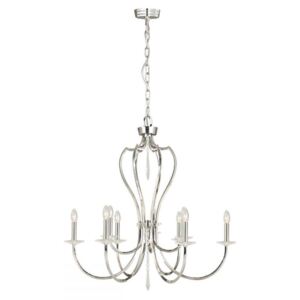 Elstead PM9 PN Pimlico 9 Light Multi Arm Ceiling Light In Polished Nickel - Fitting Only