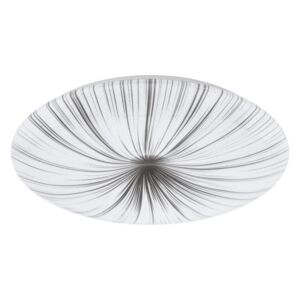 Eglo 98326 Nieves LED Wall/Ceiling Light In White And Silver - Dia: 510mm