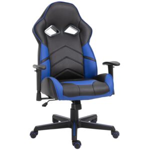 Vinsetto PU Leather Ergonomic Gaming Chair Blue/Black