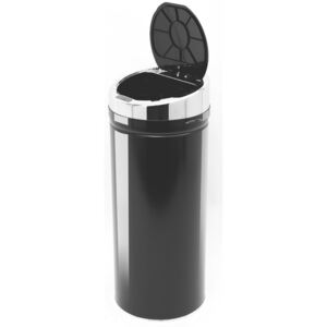 HOMCOM 42L Stainless Steel Sensor Trash Can W/ Bucket-Black