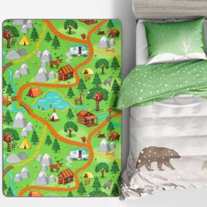 Colourful Camping Outdoors Kids Playmat