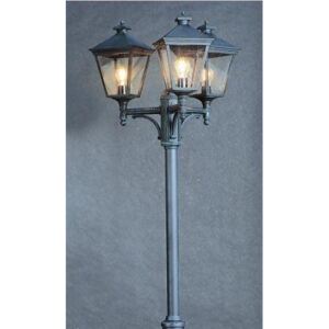 Norlys Turin Grande TG7 Black Lamp Post with Clear Lens IP44