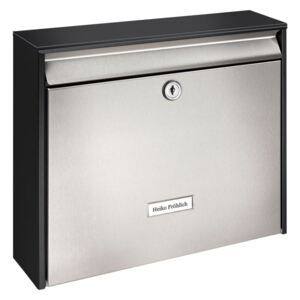BURG-WÄCHTER Letterbox Oxford 6877 B+S Stainless Steel Silver