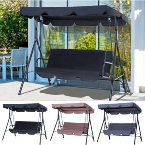 Backyard 3-Seater Adjustable Canopy Patio 2 Colours Outdoor