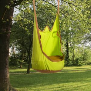 Outsunny Hanging Pod Swing Seat 100% Cotton Child Hammock Chair with Cushion Tent for Indoor Outdoor Garden