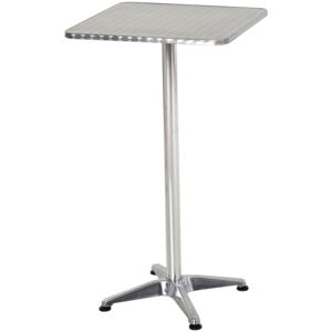 HOMCOM Height Adjustable Square Bar Table, 60x60 cm