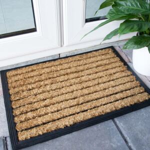 Plain Lined Coir Outdoor Entrance Doormat - Coir