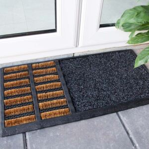 Sanitiser Brush Coir Outdoor Entrance Doormat - Coir