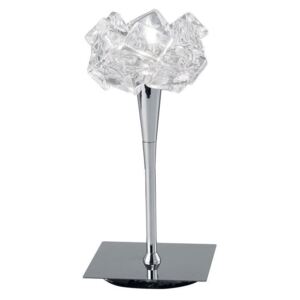 Mantra M3958 Artic 1 Light Table Lamp In Chrome With Clear Glass