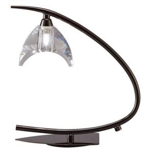 Mantra M1458BC Eclipse 1 Light Small Table Lamp In Black Chrome - H: 290mm