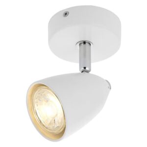 Modern 1 Light LED Round Ceiling / wall Spotlight In White