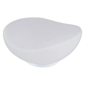 Mantra M4898 Opal 1 Light Table Lamp In White With Frosted White Shade