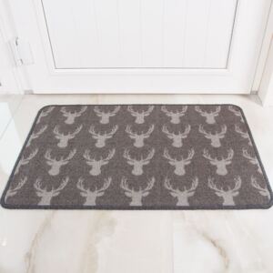 Grey Stag Printed Washable Doormat