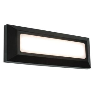 Saxby 61211 Severus Rectangle Guide Outdoor Wall Light in Black