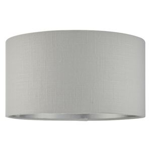 Endon Lighting 94393 Highclere 12" Silver Linen Shade With Metallic Inner