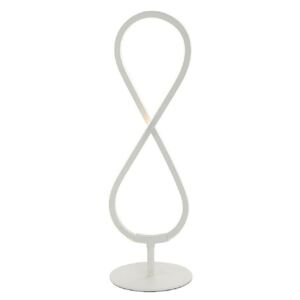 Endon 80677 Paradox LED Table Lamp In Matt And Acrylic White