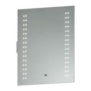 13760 Perle LED Illuminated Bathroom Mirror in Matt Silver