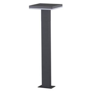 Mantra M6498 Tignes 10 Watt LED Pillar Light In Anthracite And Frosted Glass - H: 600mm