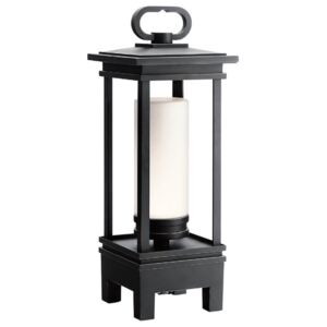 LED Portable Lantern with Bluetooth Speaker In Rubbed Bronze