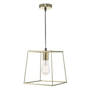Dar TOW0135 Tower 1 Light Ceiling Pendant In Gold