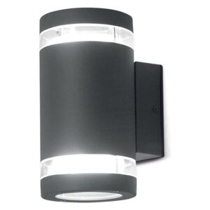 Elstead Magnus 2 Two Light Wall Light In Dark Grey - Height: 188mm