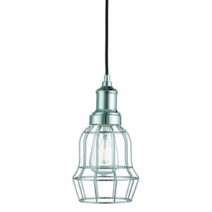 Searchlight 6847CC Bell Cage Ceiling Pendant Light In Chrome
