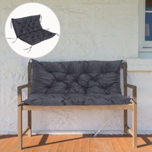 Outsunny 2-Seater Cushion,100Wx98Lx8T cm-Dark Grey