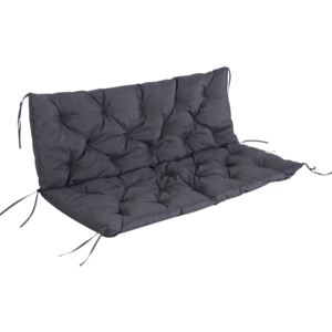 Outsunny 3-Seater Cushion,150Wx98Lx8T cm-Dark Grey