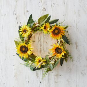 56cm Sunflower Wreath Micro Light Bundle