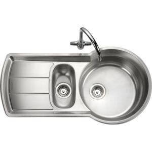 Rangemaster KY10002 Keyhole Stainless Steel 1.5 Bowls Inset Sink