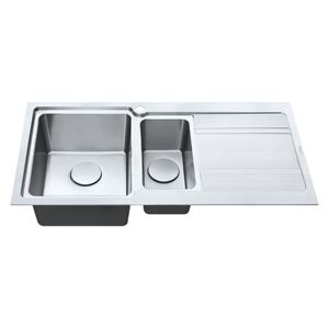 The 1810 Company BD/150/I/S/BBL/424 Bordoduo 1 Bowl Sink - Stainless Steel