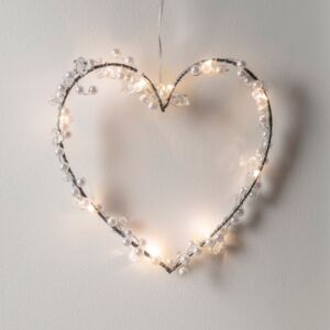 Warm White Micro Light Heart Wreath