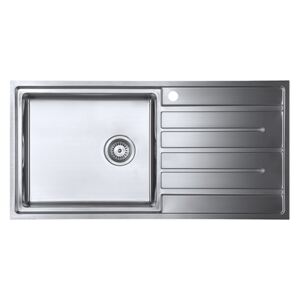 The 1810 Company FU/100/I/S/BBL/LGE/403 Forzauno 1 bowl Sink - Stainless Steel