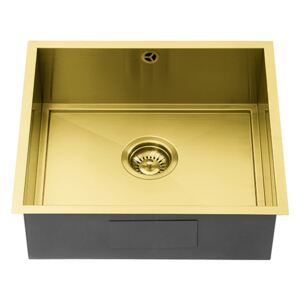 The 1810 Company AU/45/U/GB/16MM/SOS/750 Axixuno 1 Bowl Sink - Gold