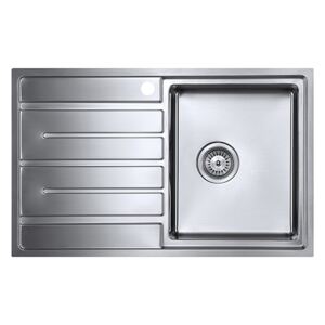 The 1810 Company FU/80/I/S/BBR/402 Forzauno 1 Bowl Sink - Stainless Steel