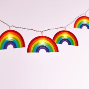 10 Felt Rainbow Children's Fairy Lights