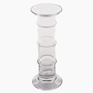 Clear Glass Candle Holder/ Vase - Large