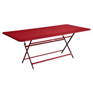 Caractère Foldable table - 90 x 190 cm by Fermob Red