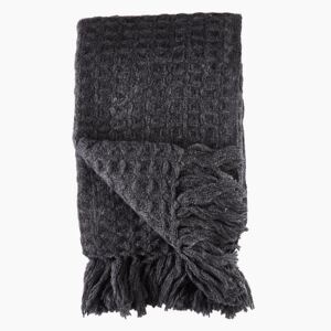 Chunky Dark Grey Throw by Cozy Living - Default Title