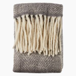 Silver Grey Mohair Throw by Cozy Living - Default Title