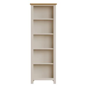 Ruskin 180cm x 60cm Oak Dove Grey Bookcase