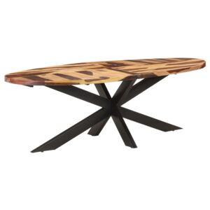 VidaXL Dining Table 240x100x75 cm Acacia Wood with Sheesham Finish
