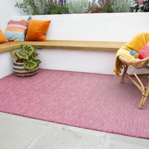 Raspberry Mottled Indoor | Outdoor Rug - Patio