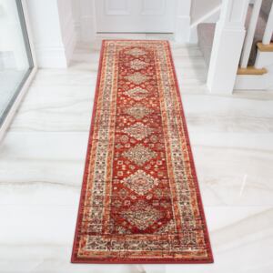 Red Traditional Kilim Living Room Rugs - Milan