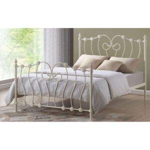 Time Living Inova Metal Bed Frame, Double, Ivory