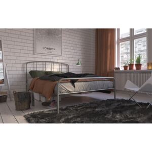 Hove Metal Bed Frame, Double, Grey