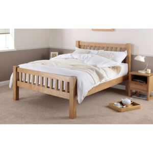 Silentnight Ayton Solid Oak Wooden Bed Frame, King Size