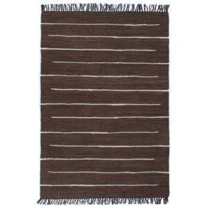 VidaXL Hand-woven Chindi Rug Cotton 80x160 cm Brown