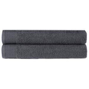 VidaXL Hand Towels 2 pcs Cotton 450 gsm 50x100 cm Anthracite